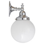 Koscina Wall Light with 6'' Sphere Opal Gloss by Lode Lighting