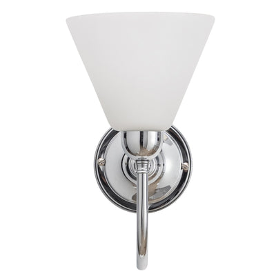 Loxton Wall Light Chrome With Cono Glass by Lode Lighting