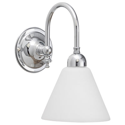 Loxton Wall Light Chrome With Cono Glass by Lode Lighting