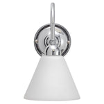 Loxton Wall Light Chrome With Cono Glass by Lode Lighting