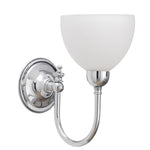 Loxton Wall Light With Decatron Opal Matt Glass