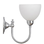 Loxton Wall Light With Decatron Opal Matt Glass