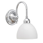 Loxton Wall Light With Decatron Opal Matt Glass