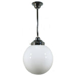 Single Rod Pendant Light With 10" Sphere