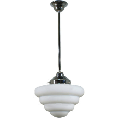 Single Rod Pendant Light With Beehive 10"