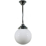 Single Rod Pendant Light With 8" Sphere