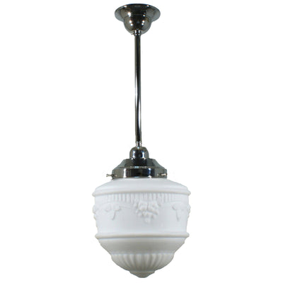 Single Rod Pendant Light  With 8" Senator