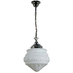 Single Chain Pendant With 8" Premier Opal Matt Glass