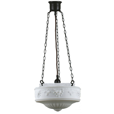 3 Chain Suspension Pendant Light Brass With 11"