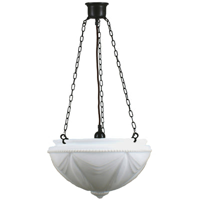 3 Chain Suspension Pendant Light With 14" Empire
