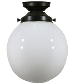 Single Rod Pendant Light With 8" Sphere