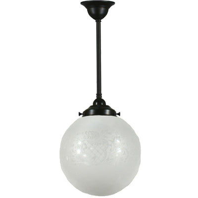 Single Rod Pendant Light With 10" Sheffield