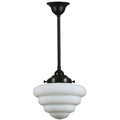 Single Rod Pendant Light With Beehive 10"