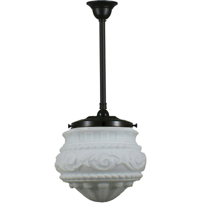 Single Rod Pendant Light With 12" Premier