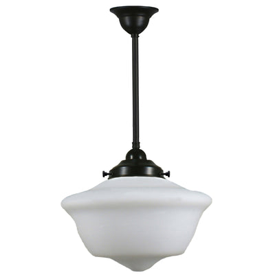 Single Rod Pendant Light With 12" Victorian