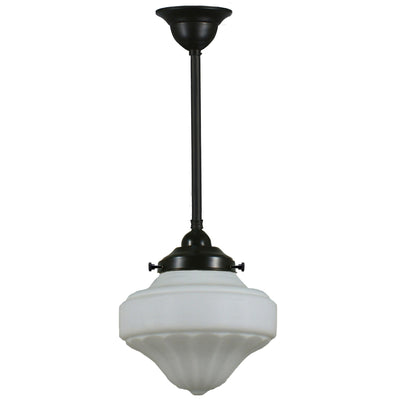 Single Rod Pendant Light With 9" Derby