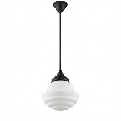 Single Rod Pendant Light With Parkville 9"