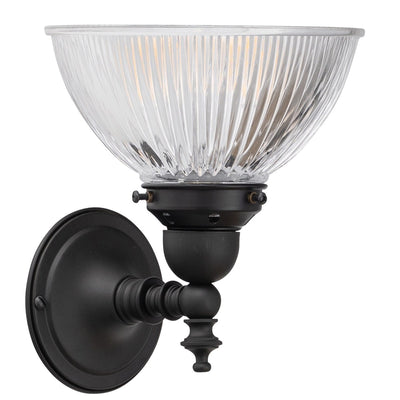 Koscina Wall Light Patina Black With Claredon Small Glass