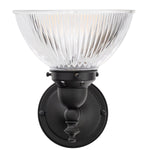 Koscina Wall Light Patina Black With Claredon Small Glass