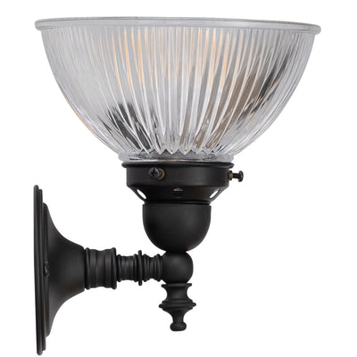 Koscina Wall Light Patina Black With Claredon Small Glass