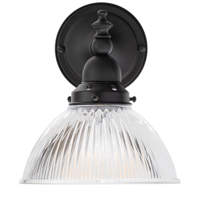 Koscina Wall Light Patina Black With Claredon Small Glass