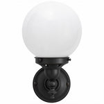 Koscina Wall Light Patina Black With Sphere 6"