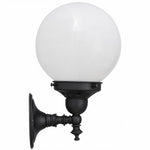 Koscina Wall Light Patina Black With Sphere 6"
