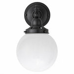 Koscina Wall Light Patina Black With Sphere 6"