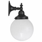 Koscina Wall Light Patina Black With Sphere 6"