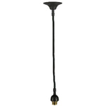 Single Cloth Cord Suspension Set Complete With Lamp Holder