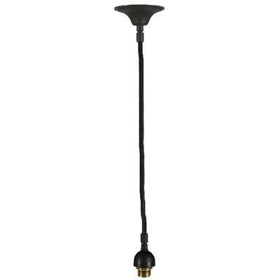 Single Cloth Cord Suspension Set Complete With Lamp Holder