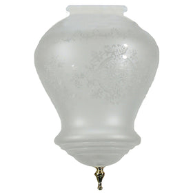 Cambridge Large Frost Etched Glass PB Suit 4 1/4" Gallery