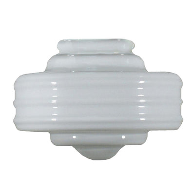 Detroit Large Glass 6 1/4" Fitter Opal Gloss by Lode Lighting