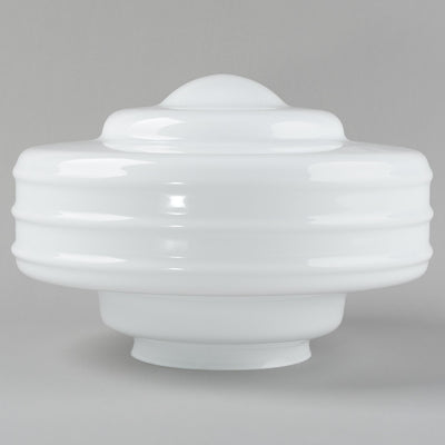 Detroit Large Glass 6 1/4" Fitter Opal Gloss by Lode Lighting