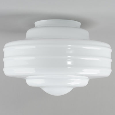 Detroit Large Glass 6 1/4" Fitter Opal Gloss by Lode Lighting