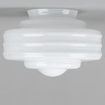 Detroit Small Glass Shade 4 1/4" Fitter Opal Gloss by Lode Lighting