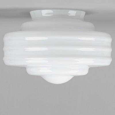 Detroit Small Glass Shade 4 1/4" Fitter Opal Gloss by Lode Lighting