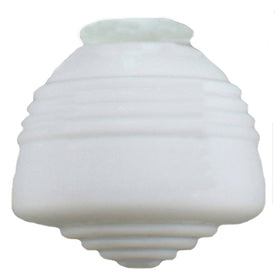 Domec Glass Shade 4 1/4" Fitter Opal Gloss by Lode Lighting