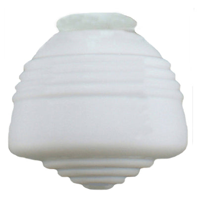 Domec Glass Shade 4 1/4" Fitter Opal Gloss by Lode Lighting