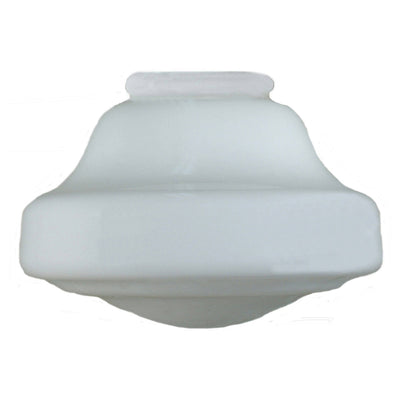 Lincoln Schoolhouse Shade 6 1/4" Fitter Opal Gloss by Lode Lighting