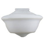 Victorian 9 Schoolhouse Shade 4 1/4" Fitter Opal Gloss by Lode Lighting