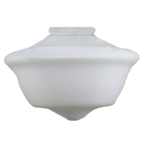 Victorian 9 Schoolhouse Shade 4 1/4" Fitter Opal Gloss by Lode Lighting