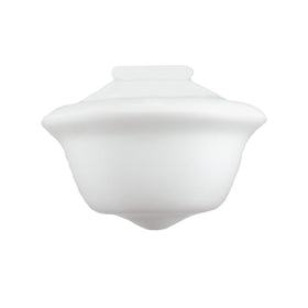 Victorian 16 Schoolhouse Shade 6 1/4" Fitter Opal Gloss by Lode Lighting