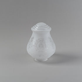 Cambridge Large Frost Etch Shade Glass Only No Finial by Lode Lighting