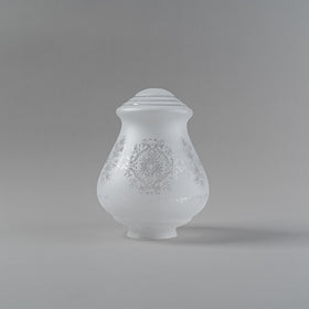 Cambridge Large Frost Etch Shade Glass Only No Finial