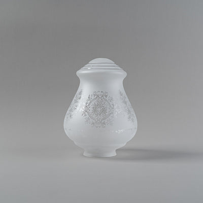 Cambridge Large Frost Etch Shade Glass Only No Finial by Lode Lighting
