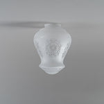 Cambridge Large Frost Etch Shade Glass Only No Finial by Lode Lighting
