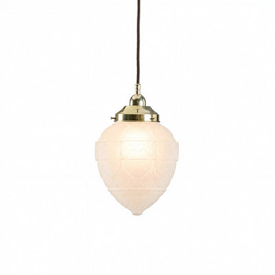 Asheville With Cloth Cord Suspension - Polished Brass