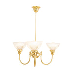 Luke 3Lt Pendant Arms Up Claredon Clear Shades by Lode Lighting