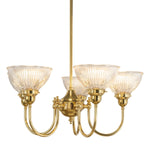 Luke 5Lt Pendant Arms Up Claredon Clear Shades by Lode Lighting